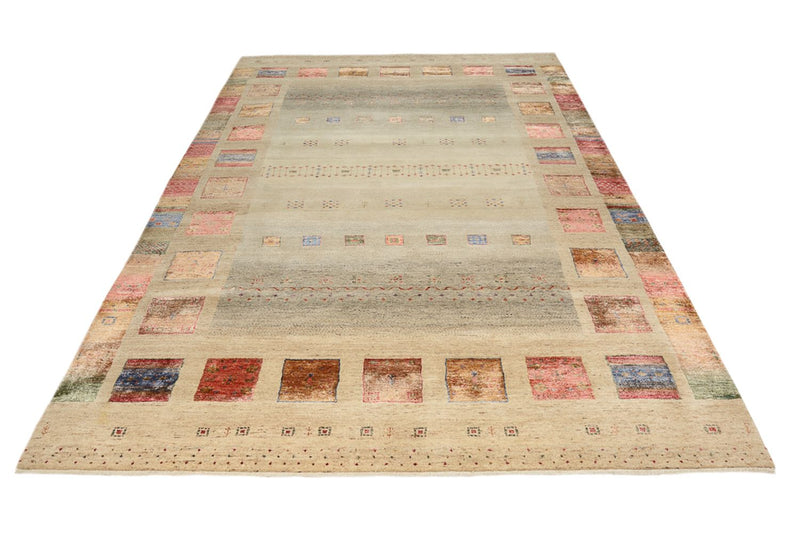 Gabbeh-mattan - Loribaft Indus - 306 x 205 cm - ljusbeige