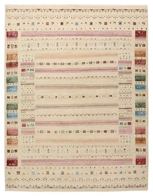 Gabbeh-mattan - Loribaft Indus - 201 x 155 cm - ljusbeige