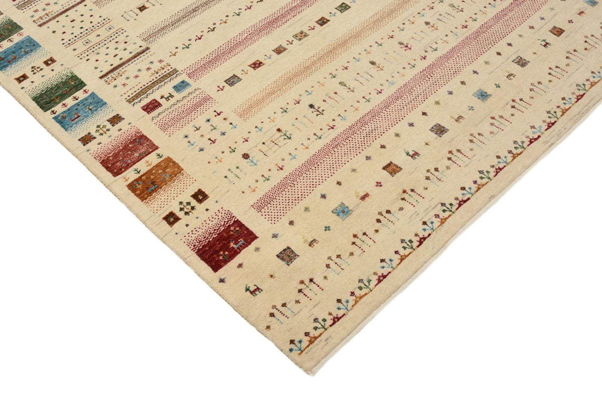 Gabbeh-mattan - Loribaft Indus - 201 x 155 cm - ljusbeige