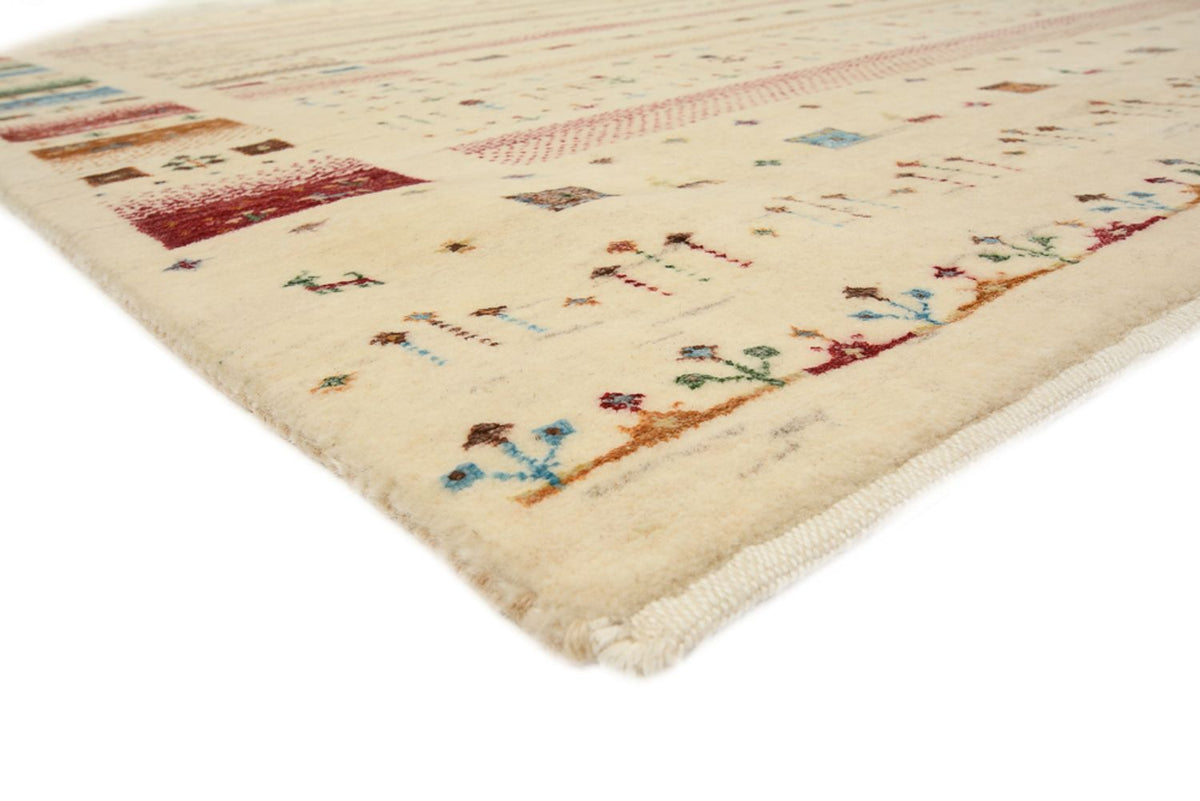 Gabbeh-mattan - Loribaft Indus - 201 x 155 cm - ljusbeige