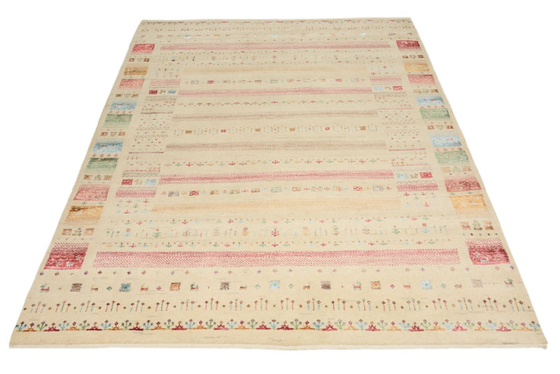 Gabbeh-mattan - Loribaft Indus - 201 x 155 cm - ljusbeige