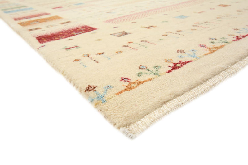 Gabbeh-mattan - Loribaft Indus - 206 x 149 cm - ljusbeige