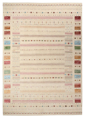 Gabbeh-mattan - Loribaft Indus - 356 x 251 cm - ljusbeige