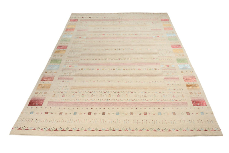 Gabbeh-mattan - Loribaft Indus - 356 x 251 cm - ljusbeige