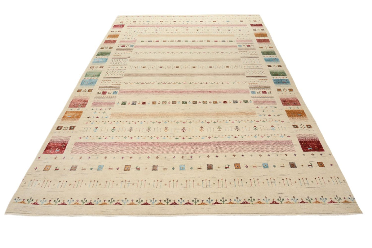 Gabbeh-mattan - Loribaft Indus - 304 x 203 cm - ljusbeige