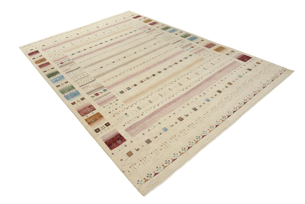 Gabbeh-mattan - Loribaft Indus - 304 x 203 cm - ljusbeige