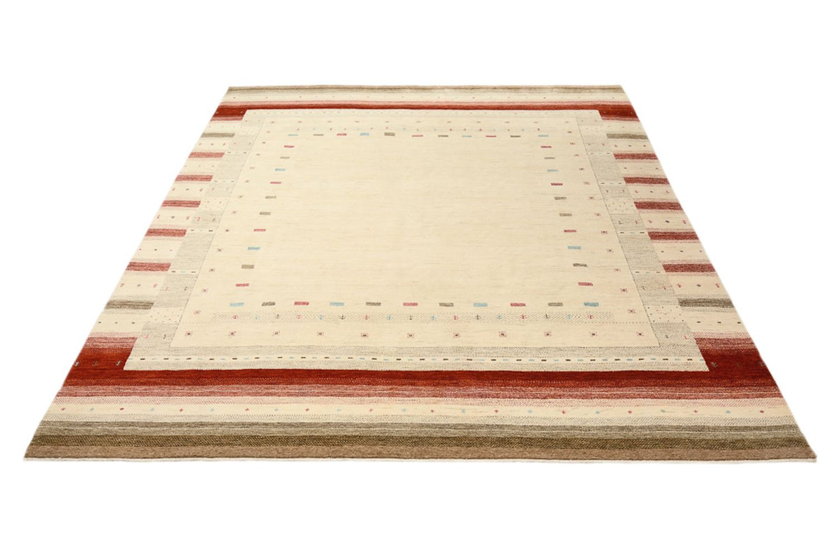 Gabbeh-mattan - Loribaft Indus - 300 x 254 cm - ljusbeige