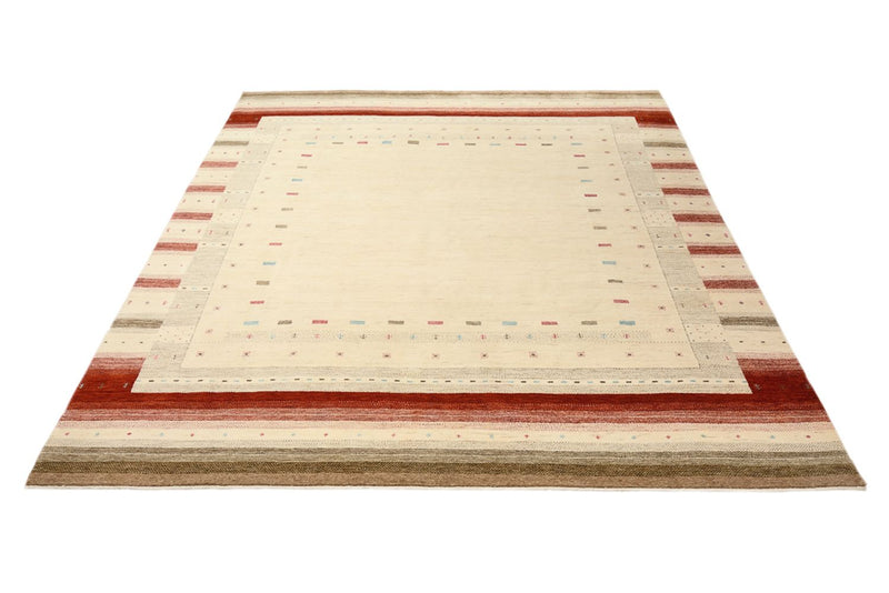 Gabbeh-mattan - Loribaft Indus - 300 x 254 cm - ljusbeige