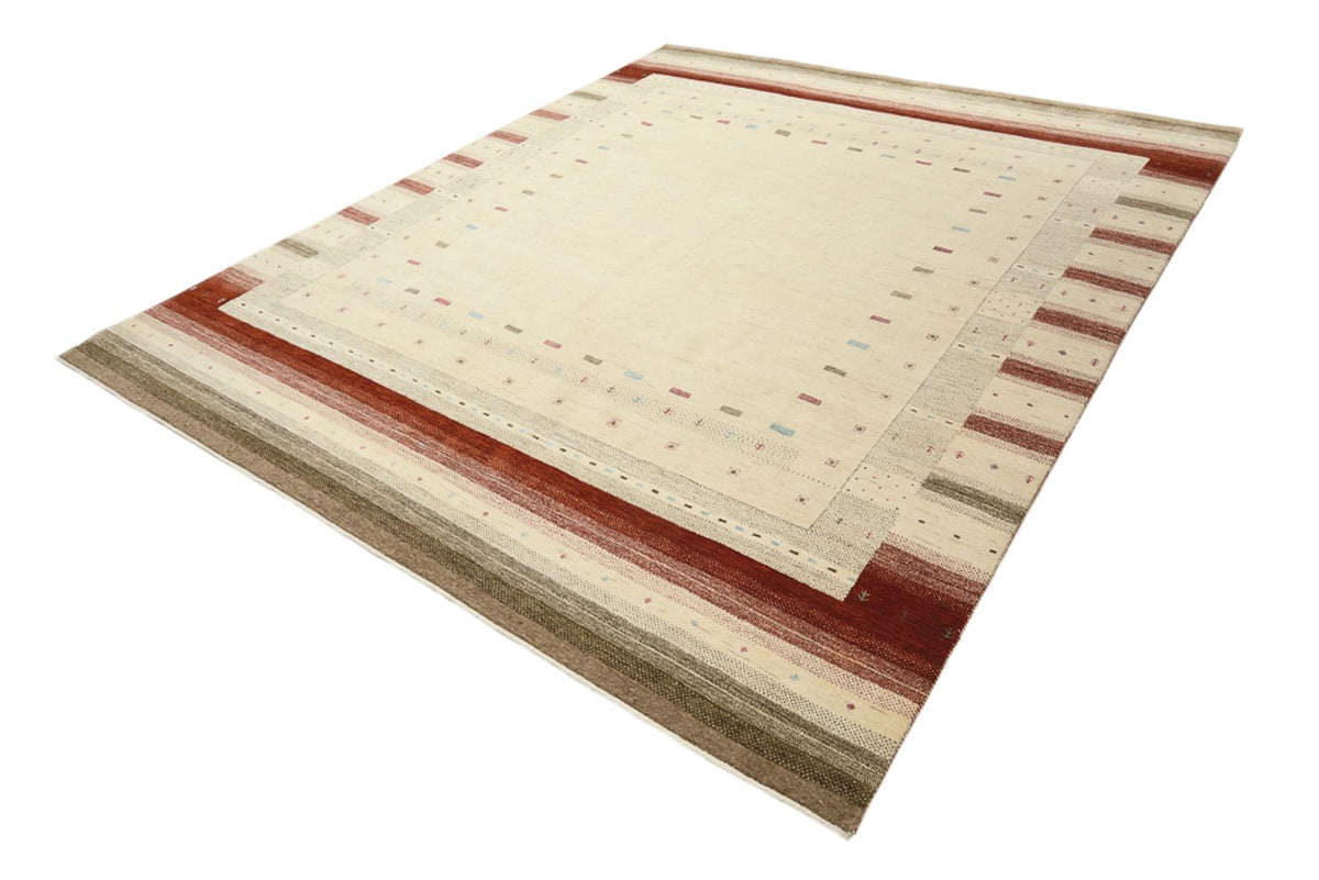 Gabbeh-mattan - Loribaft Indus - 300 x 254 cm - ljusbeige