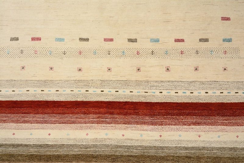 Gabbeh-mattan - Loribaft Indus - 300 x 254 cm - ljusbeige