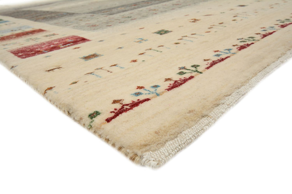 Gabbeh-mattan - Loribaft Indus - 244 x 177 cm - ljusbeige