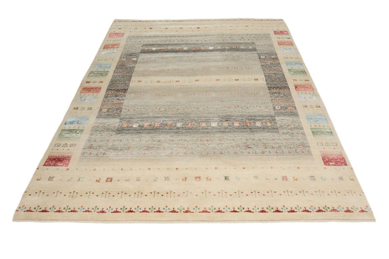 Gabbeh-mattan - Loribaft Indus - 244 x 177 cm - ljusbeige