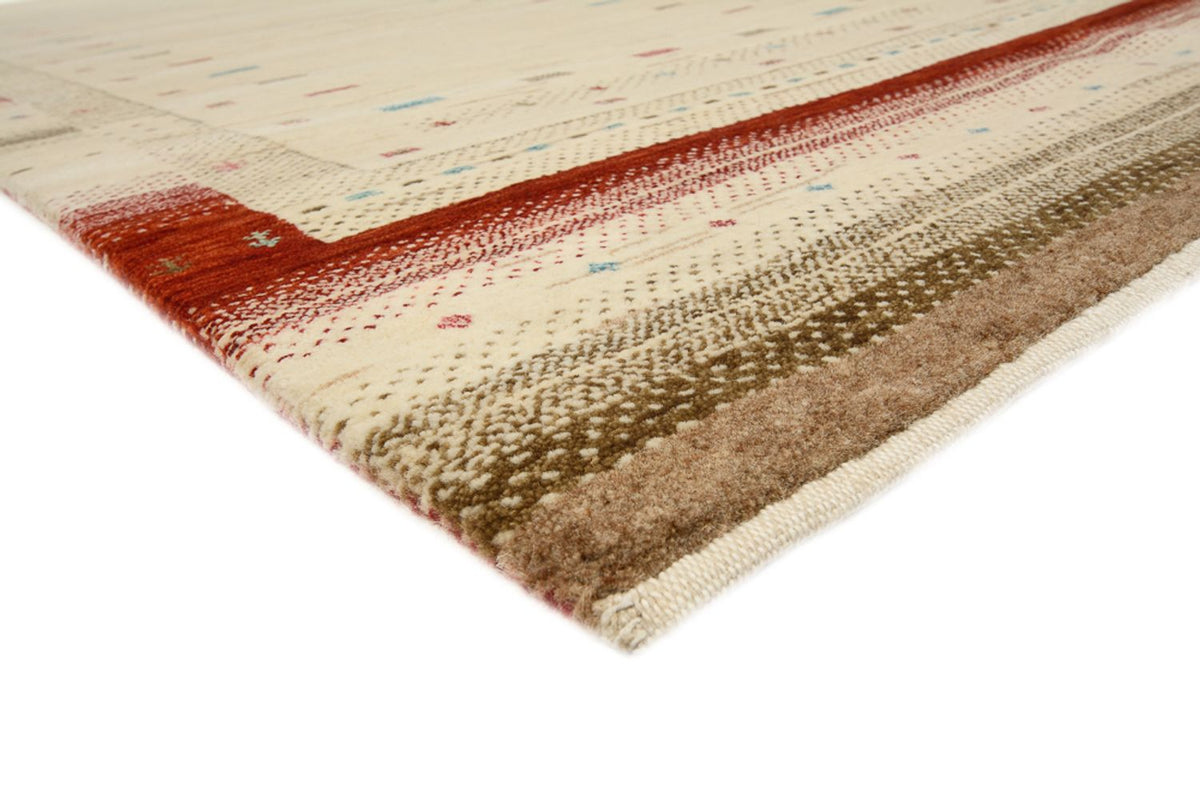 Runner Gabbeh-mattan - Loribaft Indus - 298 x 83 cm - ljusbeige