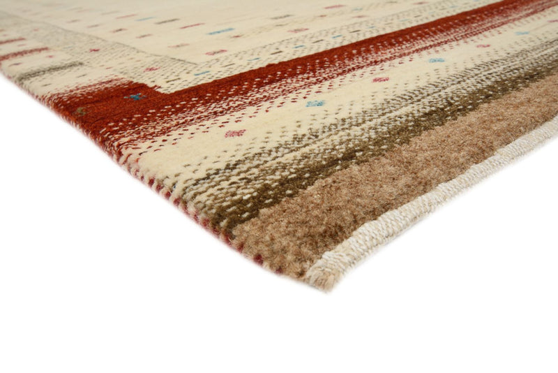 Runner Gabbeh-mattan - Loribaft Indus - 243 x 84 cm - ljusbeige