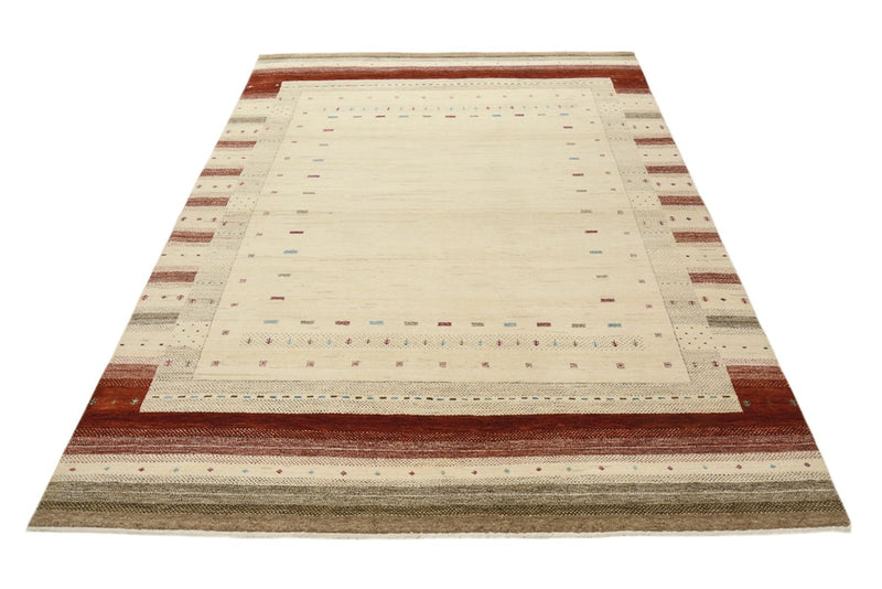Gabbeh-mattan - Loribaft Indus - 239 x 169 cm - ljusbeige