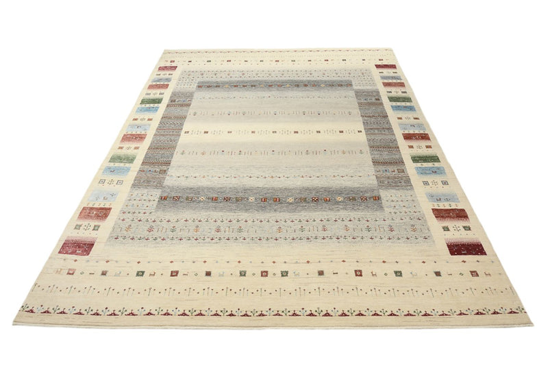Gabbeh-mattan - Loribaft Indus - 351 x 248 cm - ljusbeige