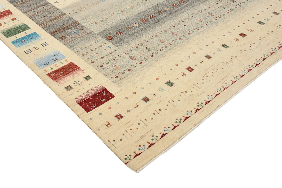 Gabbeh-mattan - Loribaft Indus - 304 x 251 cm - ljusbeige