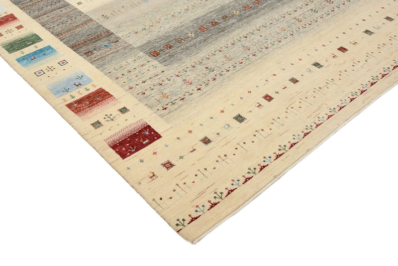 Gabbeh-mattan - Loribaft Indus - 304 x 251 cm - ljusbeige