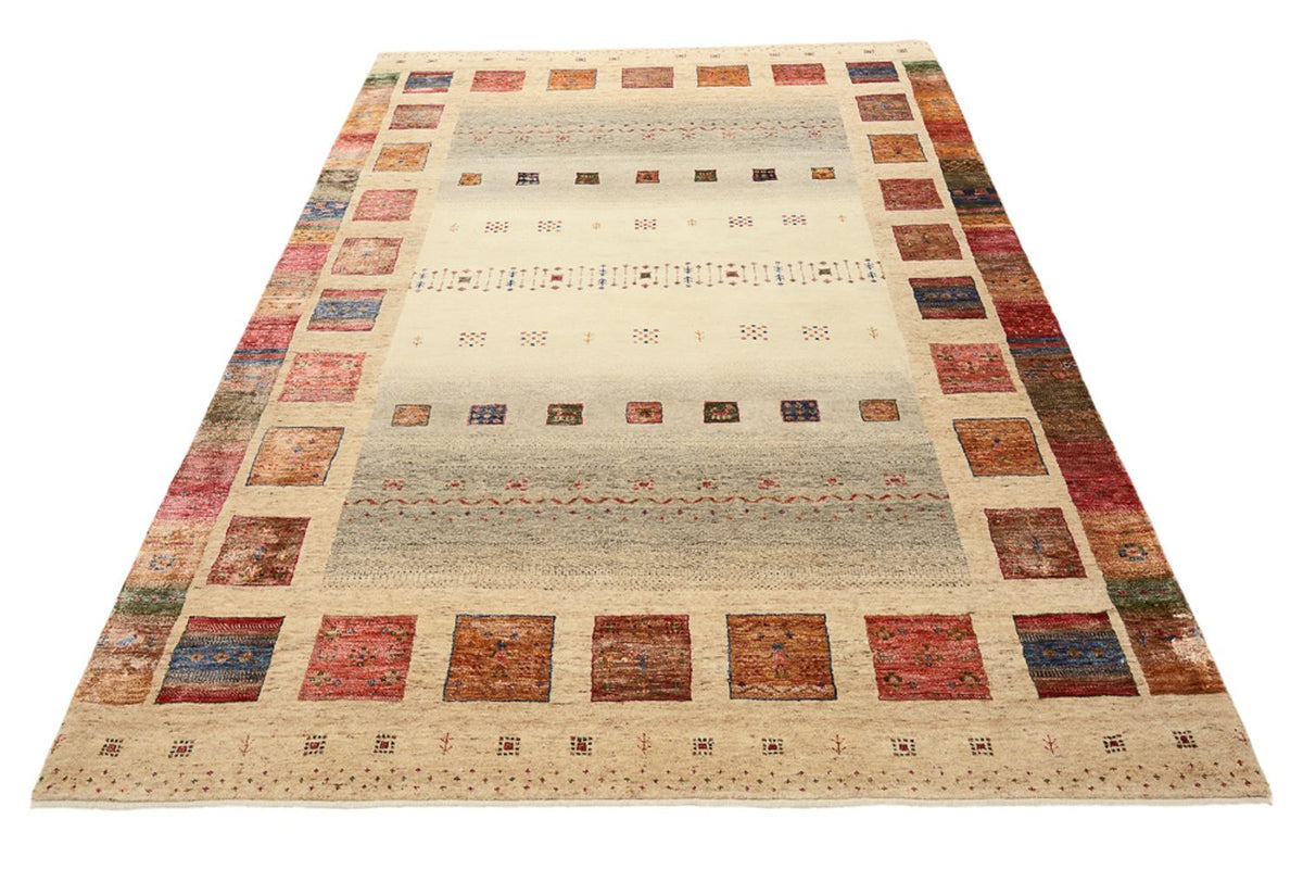 Gabbeh-mattan - Loribaft Indus - 244 x 172 cm - flerfärgad