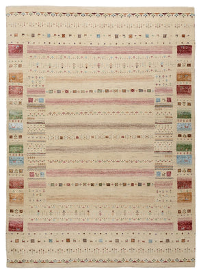 Gabbeh-mattan - Loribaft Indus - 239 x 174 cm - ljusbeige