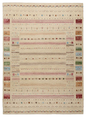 Gabbeh-mattan - Loribaft Indus - 239 x 174 cm - ljusbeige