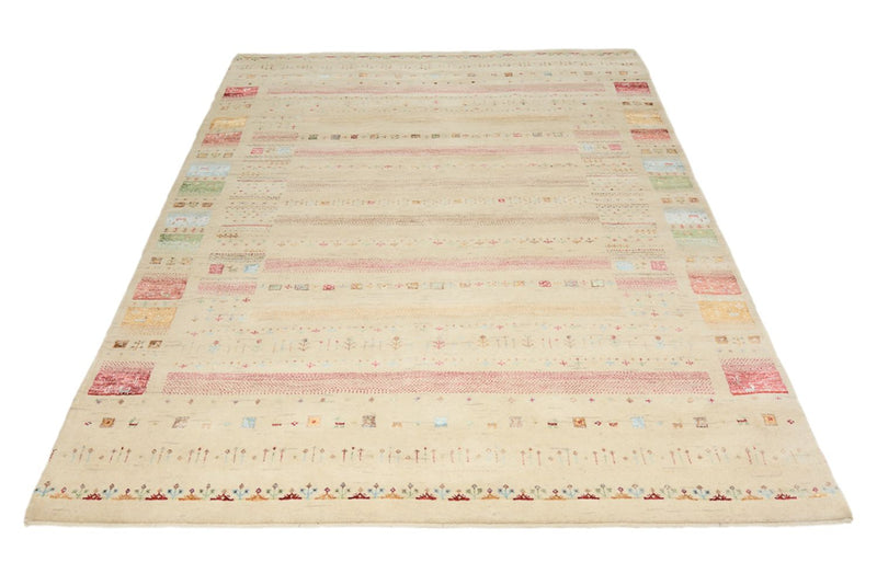 Gabbeh-mattan - Loribaft Indus - 239 x 174 cm - ljusbeige