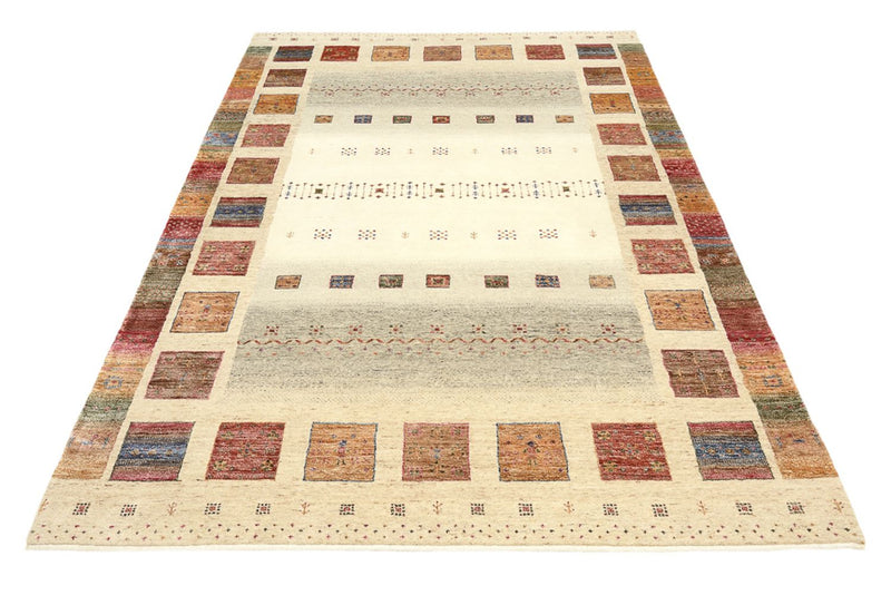 Gabbeh-mattan - Loribaft Indus - 244 x 175 cm - flerfärgad