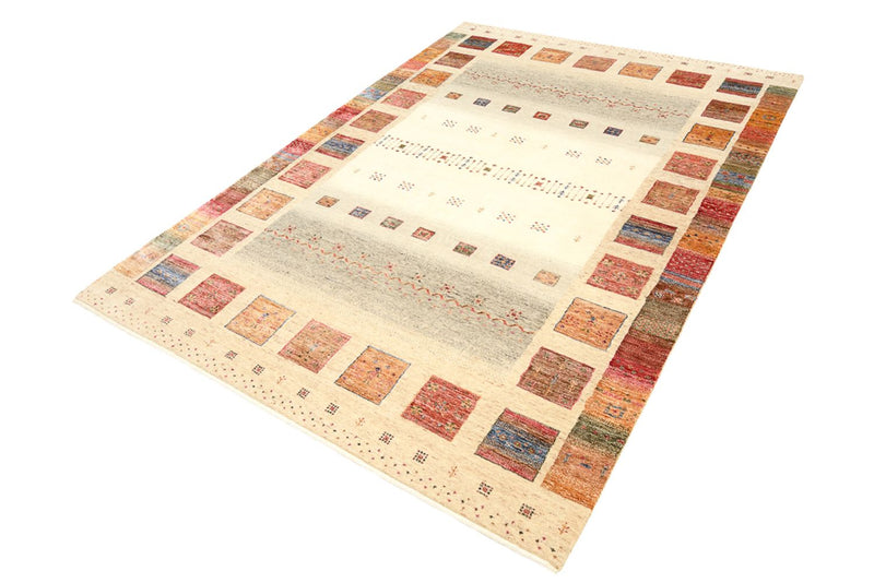 Gabbeh-mattan - Loribaft Indus - 244 x 175 cm - flerfärgad