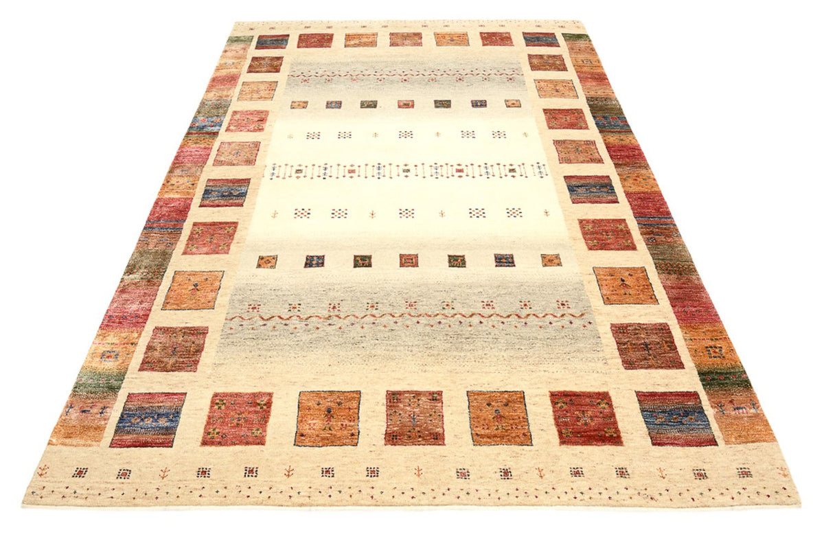 Gabbeh-mattan - Loribaft Indus - 242 x 168 cm - flerfärgad
