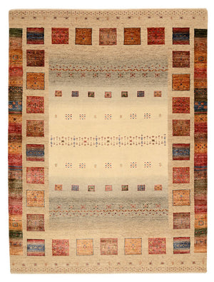 Gabbeh-mattan - Loribaft Indus - 204 x 156 cm - flerfärgad