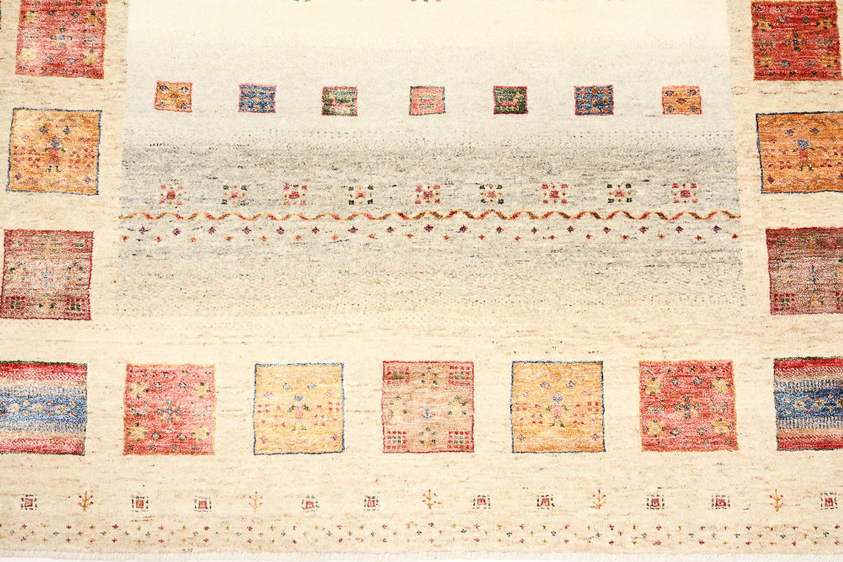 Gabbeh-mattan - Loribaft Indus - 204 x 156 cm - flerfärgad