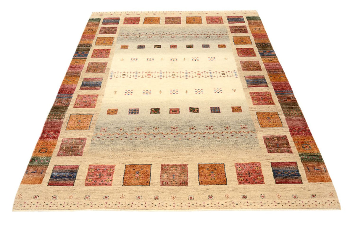 Gabbeh-mattan - Loribaft Indus - 205 x 153 cm - flerfärgad