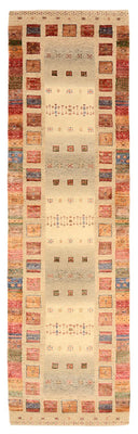 Runner Gabbeh-mattan - Loribaft Indus - 296 x 83 cm - flerfärgad