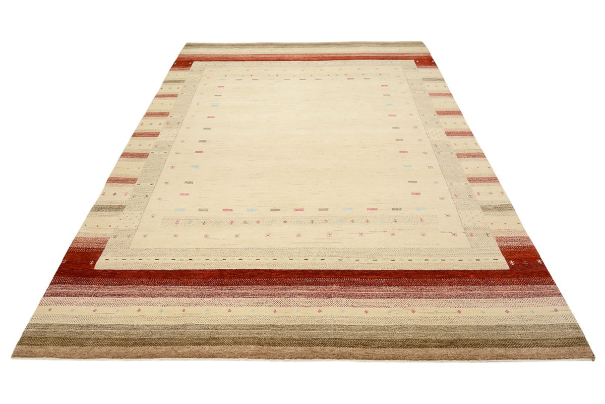 Gabbeh-mattan - Loribaft Indus - 299 x 210 cm - ljusbeige