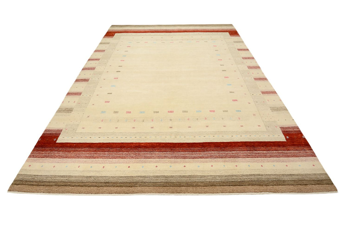 Gabbeh-mattan - Loribaft Indus - 356 x 255 cm - ljusbeige