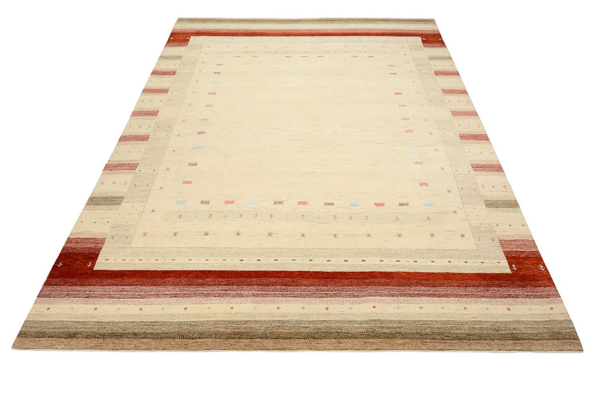 Gabbeh-mattan - Loribaft Indus - 349 x 251 cm - ljusbeige