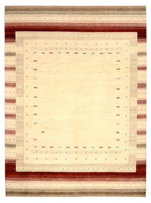 Gabbeh-mattan - Loribaft Indus - 342 x 254 cm - ljusbeige