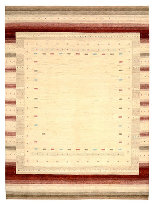 Gabbeh-mattan - Loribaft Indus - 342 x 254 cm - ljusbeige