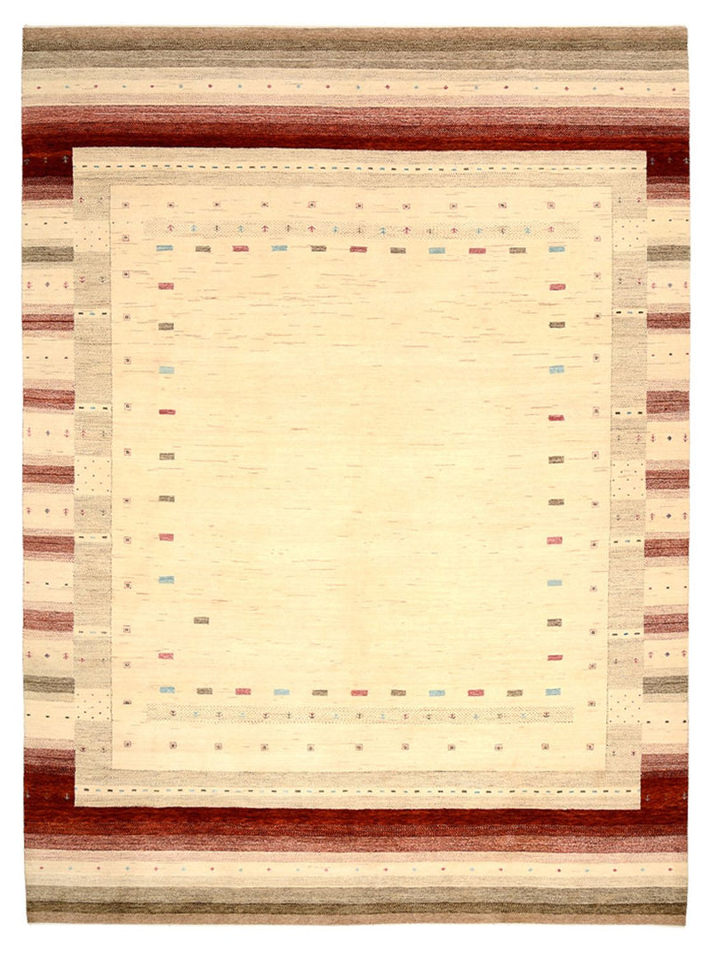Gabbeh-mattan - Loribaft Indus - 342 x 254 cm - ljusbeige