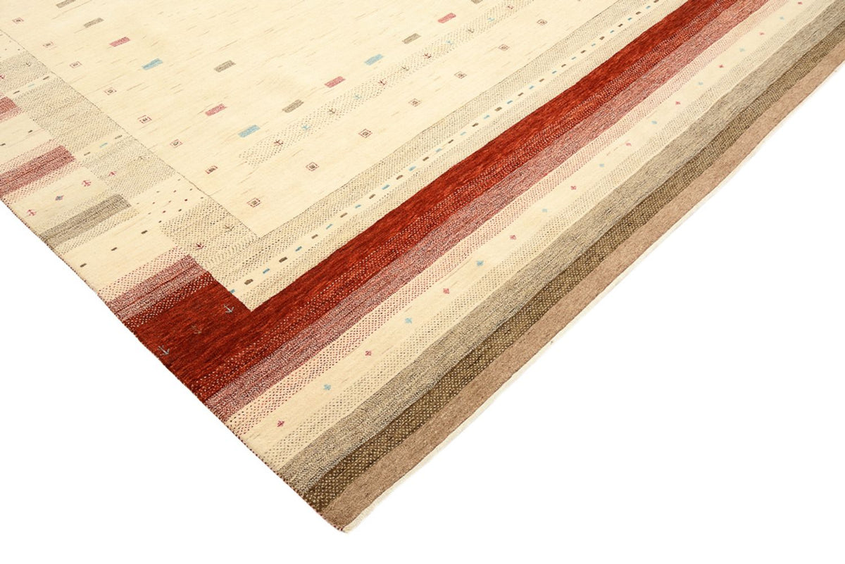 Gabbeh-mattan - Loribaft Indus - 342 x 254 cm - ljusbeige