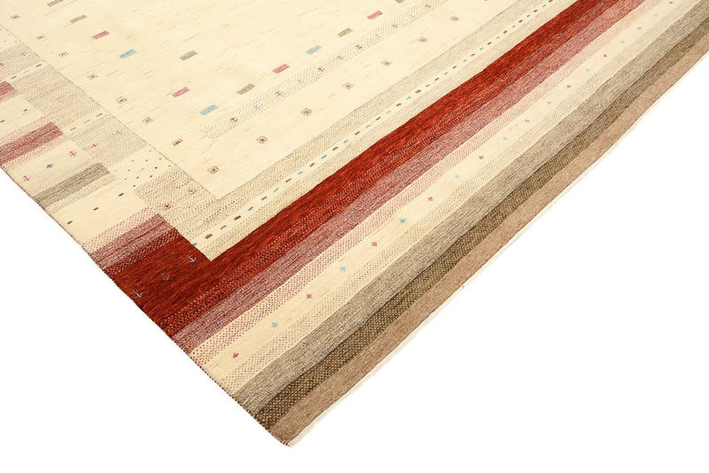 Gabbeh-mattan - Loribaft Indus - 342 x 254 cm - ljusbeige