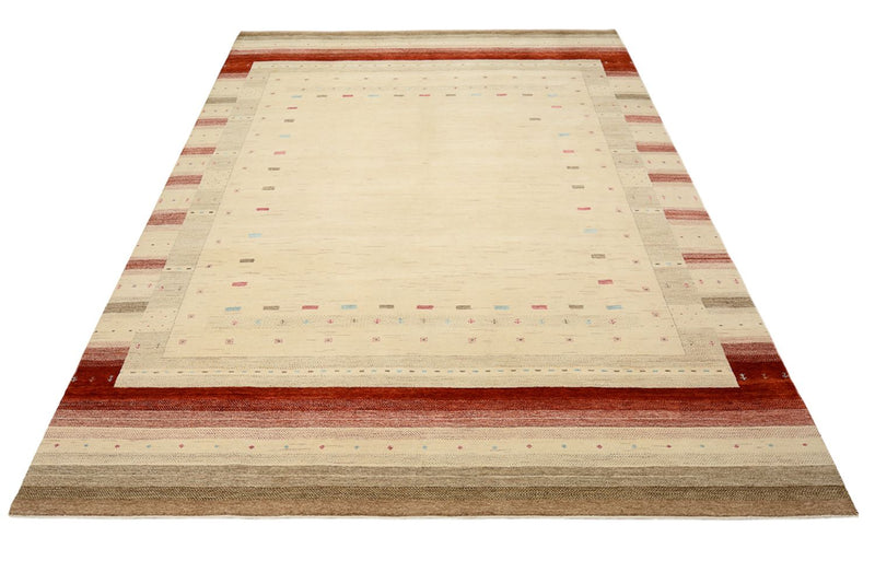 Gabbeh-mattan - Loribaft Indus - 342 x 254 cm - ljusbeige