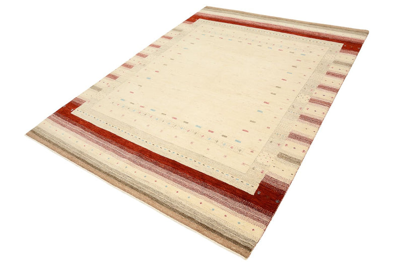 Gabbeh-mattan - Loribaft Indus - 238 x 174 cm - ljusbeige