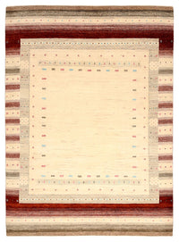 Gabbeh-mattan - Loribaft Indus - 240 x 175 cm - ljusbeige