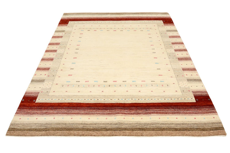Gabbeh-mattan - Loribaft Indus - 240 x 175 cm - ljusbeige