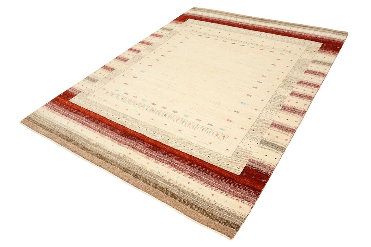 Gabbeh-mattan - Loribaft Indus - 240 x 175 cm - ljusbeige