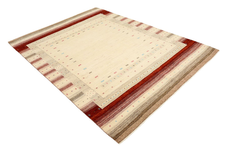 Gabbeh-mattan - Loribaft Indus - 240 x 175 cm - ljusbeige