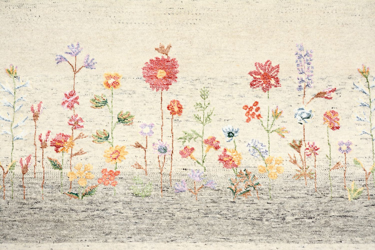 Gabbeh-mattan - Loribaft Indus - 244 x 173 cm - ljusbeige