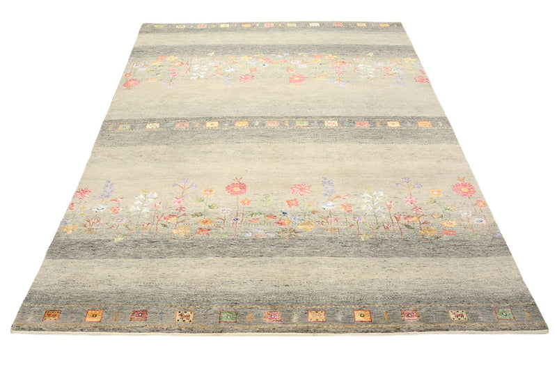 Gabbeh-mattan - Loribaft Indus - 244 x 173 cm - ljusbeige