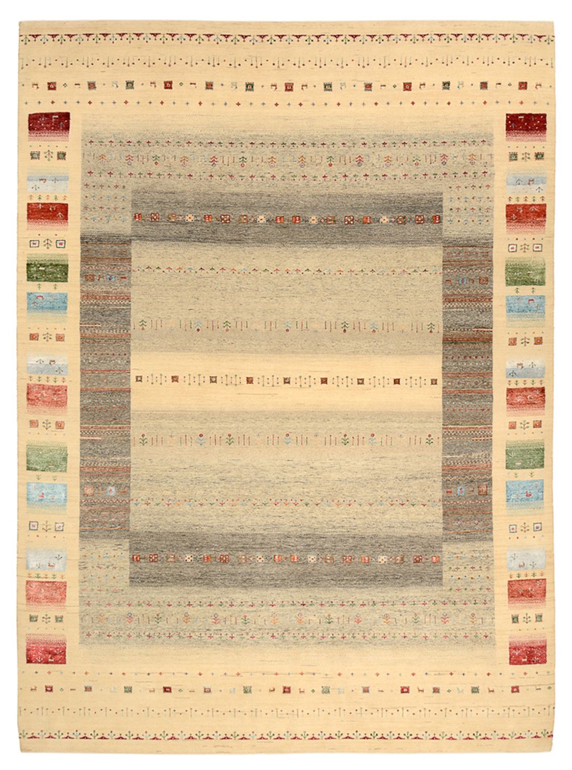 Gabbeh-mattan - Loribaft Indus - 339 x 248 cm - flerfärgad